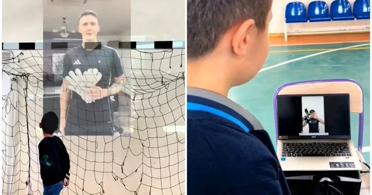 Сюрприз для школьников из Масаллы: игроки Карабаха порадовали подарками двух юных болельщиков