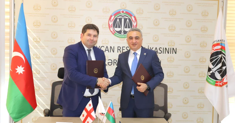 Azərbaycan və Gürcüstan Vəkillər kollegiyaları arasında Memorandum imzalanıb FOTO