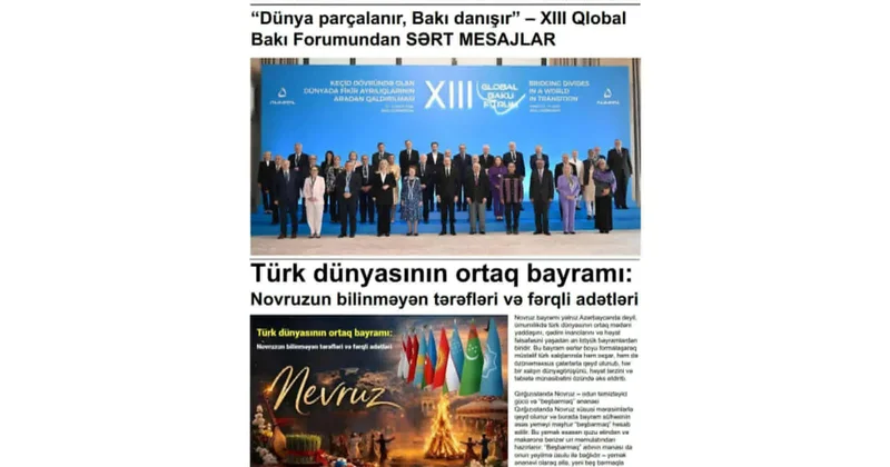 AMEA əməkdaşlarının Nizami Gəncəvi haqqında müsahibə və məqalələri Kanadada çap olunub