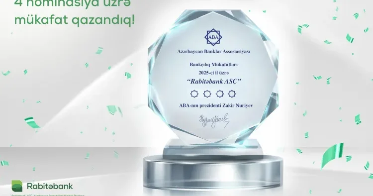 Rabitəbank 4 nominasiya üzrə Bankçılıq Mükafatları 2025 in qalibi OLDU