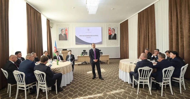 Nazir müavini Lənkəran Astara üzrə gənc direktorlarla görüşdü Fotolar
