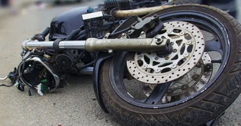 Ağdaşda motosiklet aşdı