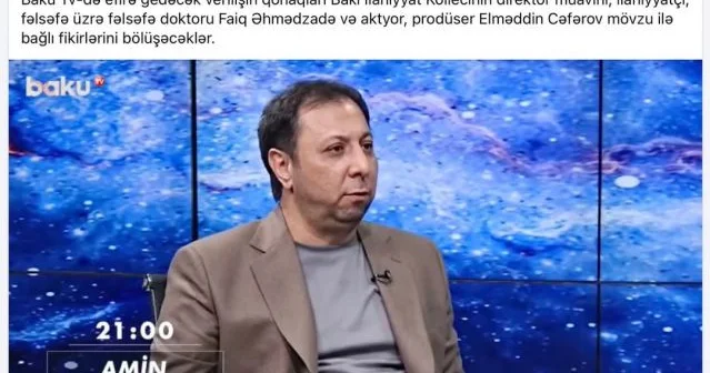 Elşad Miridən Komitə sədrinin aktyorla ilahiyatçının debat ı haqda anonsuna reaksiya FOTO