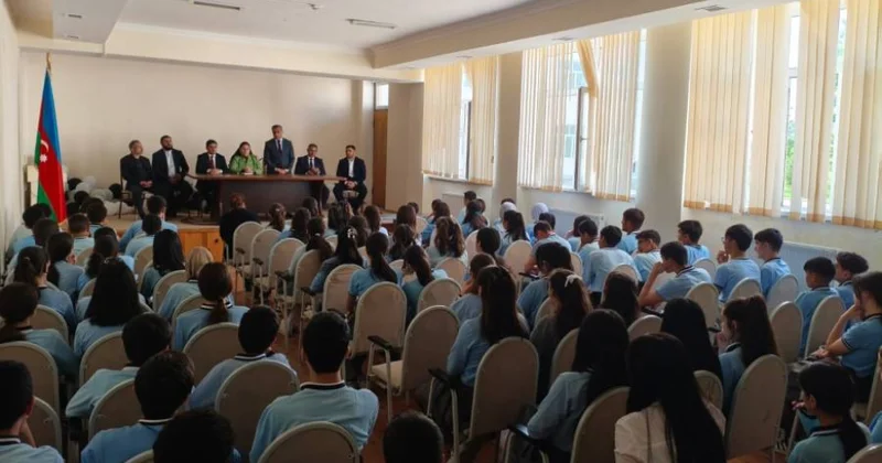 İsmayıllıda şagirdlər narkotiklərin mənfi təsirləri barədə məlumatlandırılıblar