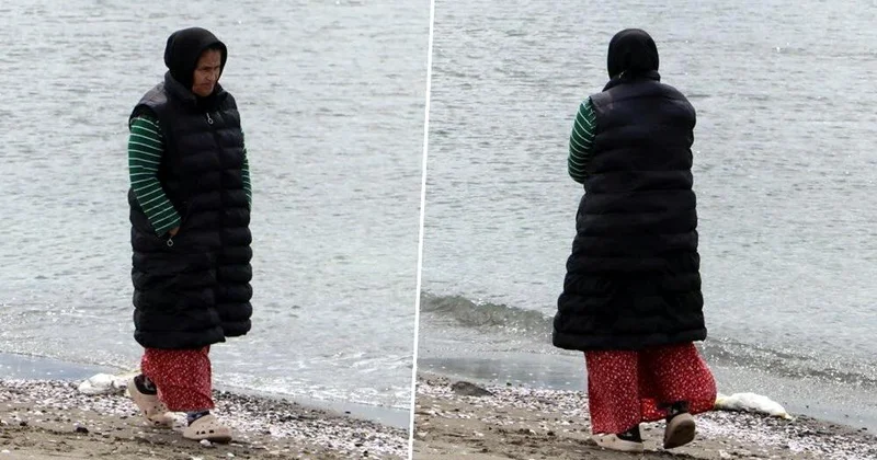 132 gündür sahildə həyat yoldaşını gözləyir FOTO