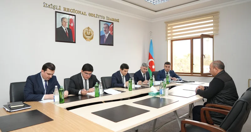 Ədliyyə naziri İmişlidə qəbul keçirib