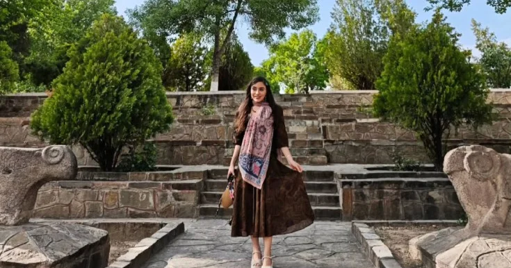 Leyla Əliyeva Möminə Xatun türbəsində Foto