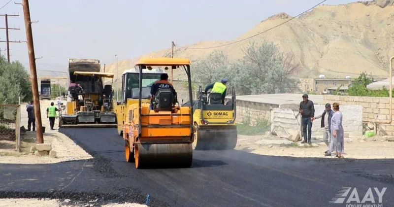Qızıldaş qəsəbəsinin iki küçəsi təmir olunur