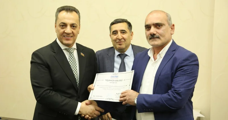 a CASCFEN in Təşəkkür Bəlgəsi təqdim edildi