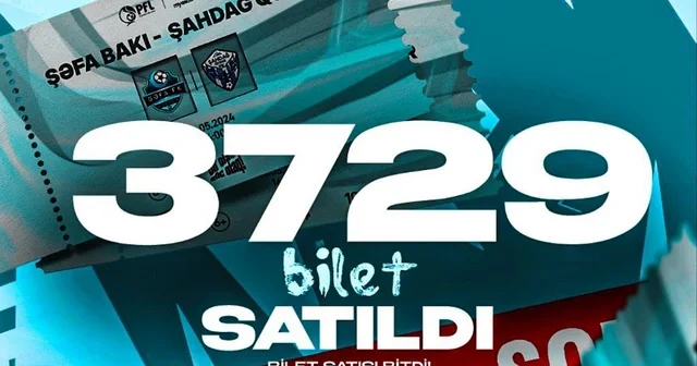 Azərbaycan II Liqasında rekord göstərici 3729 bilet satıldı