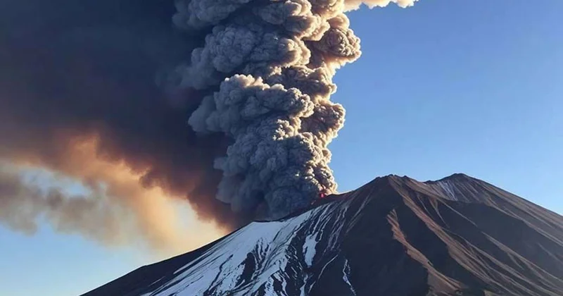 Etna vulkanı partladı: Turistlər belə qaçdı Video