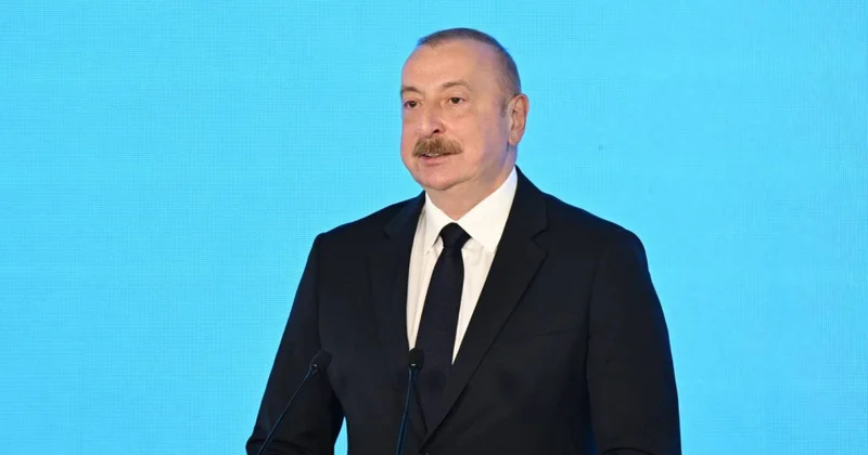 Ильхам Алиев на нефтегазовой выставке в Баку