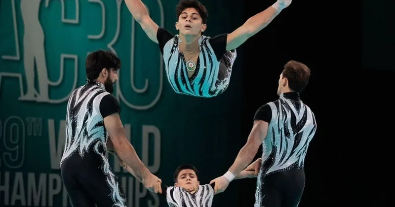 Akrobatlarımızdan Dünya kubokunda gümüş het trik