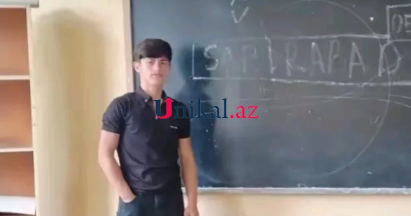 Sabirabadda kanalda batan oğlanın FOTOSU
