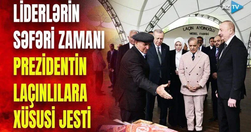 Prezident Ərdoğan və Şərifin səfəri zamanı laçınlılara hansı jesti edib? DETALLAR VİDEO