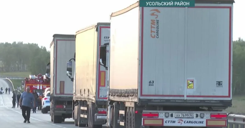 В России перекрыли федеральную трассу после атаки дронов видео