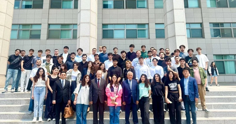 Yaqub Piriyev Koreyada təhsil alan tələbələrlə görüşüb FOTOLAR