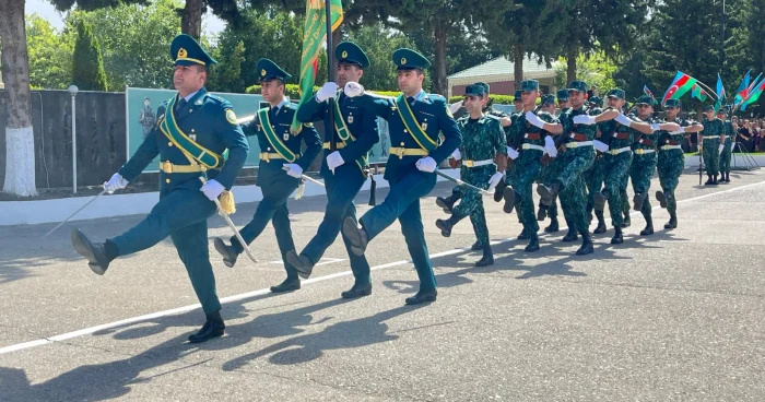 Gənc əsgərlərin andiçmə mərasimi keçirilib