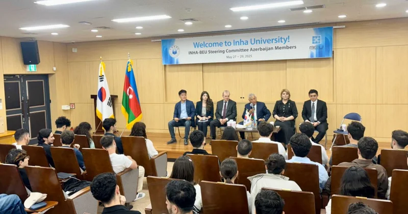 Koreyada təhsil alan BMU INHA İDP tələbələri ilə görüş keçirilib