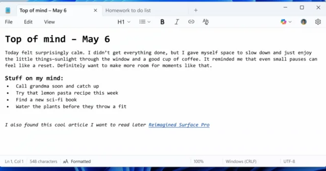 “Microsoft” “Notepad” proqramında dəyişiklikləri təqdim edib...