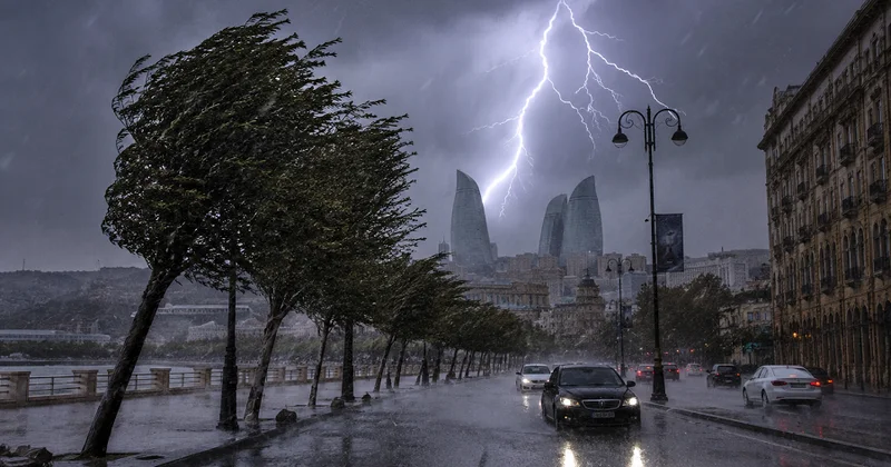 Əhaliyə çağırış: güclü külək əsəcək, çaylardan sel keçəcək