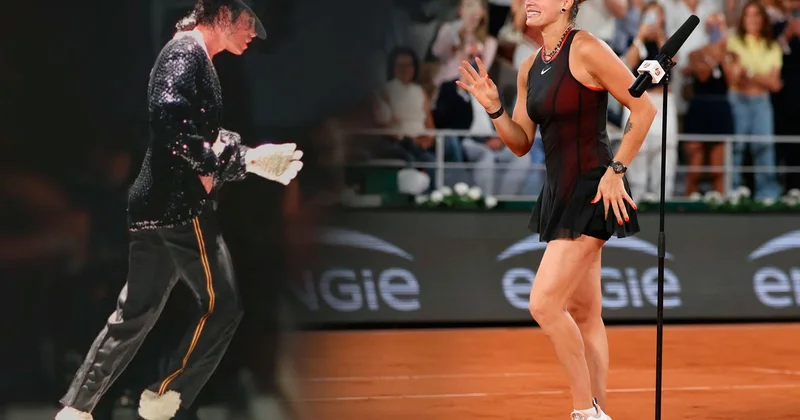 Sabalenkadan kortda şou: Osakanı uddu, “moonwalk” etdi VİDEO