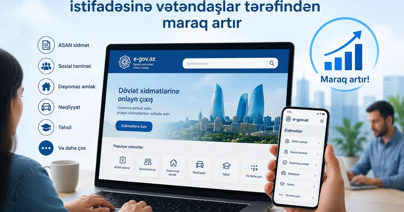 Azərbaycanda vətəndaşların elektron xidmətlərdən istifadəyə marağı artır.” DEPUTAT