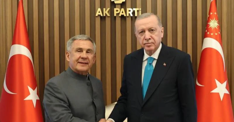 Türkiyə Prezidenti Ankarada Tatarıstan lideri ilə görüşüb