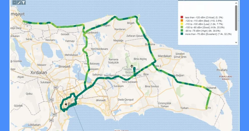 Bakı və Abşeronda mobil rabitənin keyfiyyəti ölçülüb