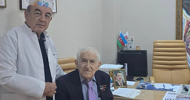 95 yaşlı bəstəkarımız əməliyyat olundu Foto