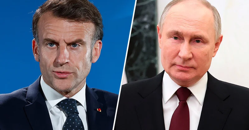Putin və Makron iki saatdan çox telefonda danışıb