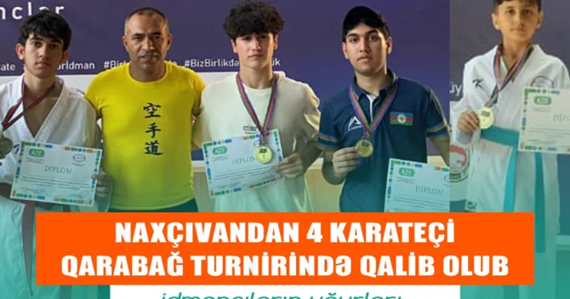 Naxçıvanın 4 karateçisi Qarabağ turnirində qalib olub