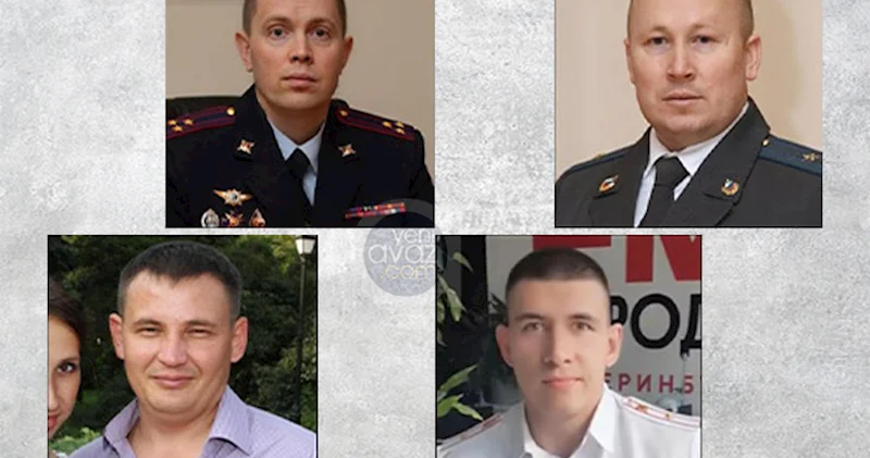 Azərbaycanlıların ölümündə əli olduğu deyilən rus polislər Foto