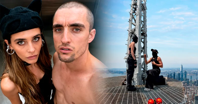 Yerdən 443 metr yüksəkdə qanunsuz evlilik təklifi Saxlanıldılar+Video
