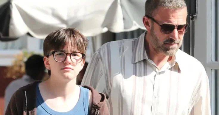Ben Afflek 17 yaşlı qızı ilə Foto