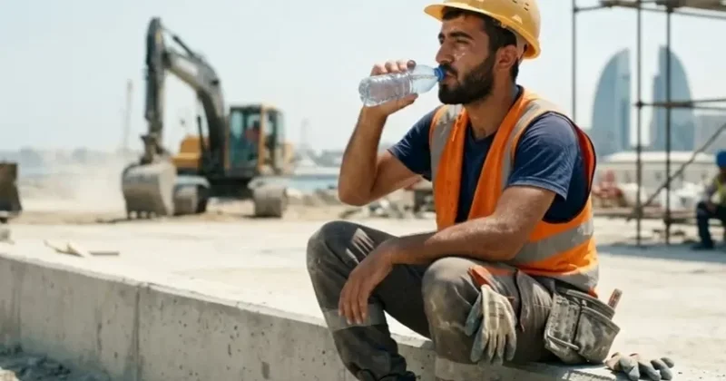 Qızmar günəş altında çörək pulu