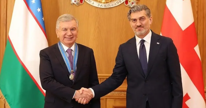 Шавкат Мирзиёев награжден грузинским орденом Золотого руна