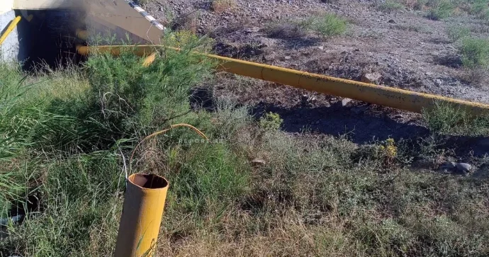Ordubadda avtomobil qaz xəttinə çırpılıb, təchizat dayandırılıb FOTOLAR