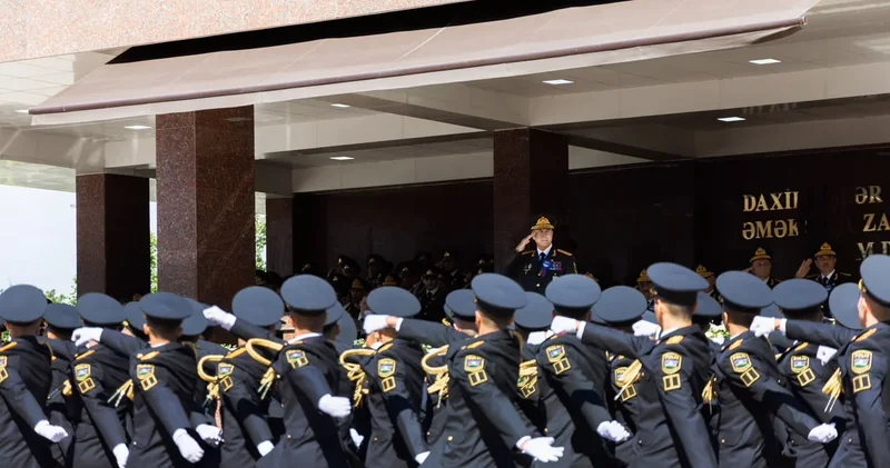 Polis Günü ilə əlaqədar təntənəli mərasim keçirilib FOTO VİDEO