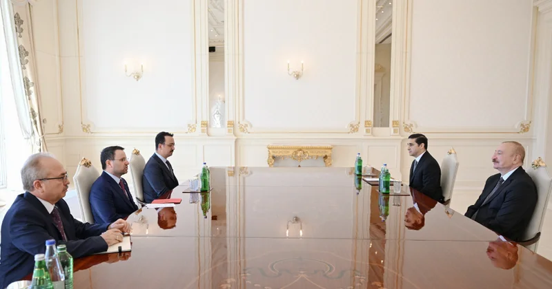 Prezident İlham Əliyev Türkiyənin ədliyyə nazirini qəbul edib