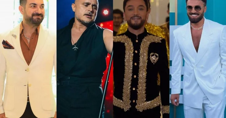 Şou biznesin fərqli geyinən kişi ifaçıları Fotolar
