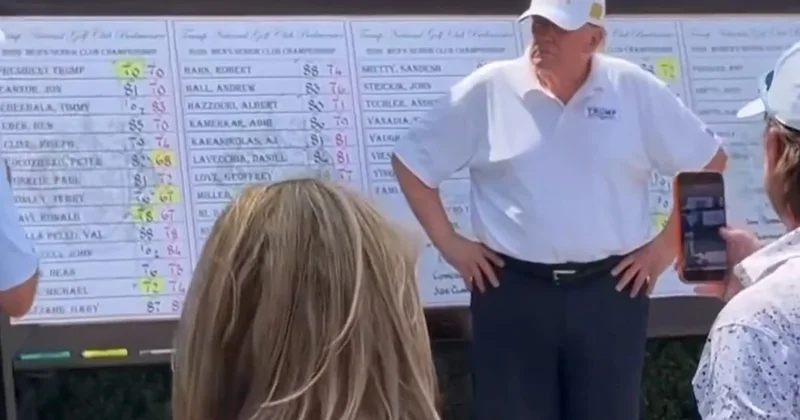 Donald Tramp özünə məxsus qolf klubunda bir gündə iki çempionluq qazandı VİDEO