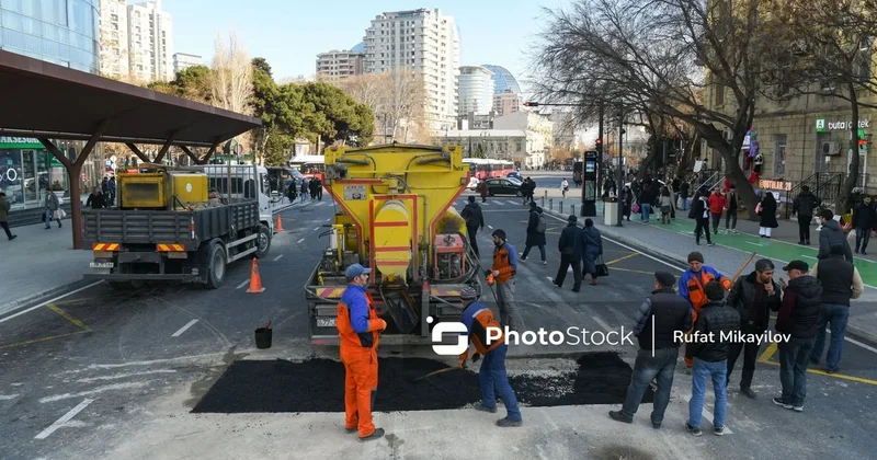 Çökən asfalt, yarılan yollar: Paytaxtdakı təhlükənin səbəbləri bəlli oldu FOTO