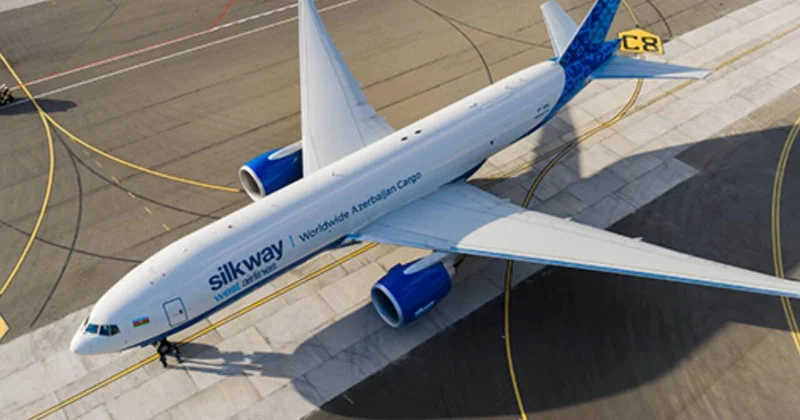 Silk Way West Airlines şirkətinin üçüncü Boeing 777 yük təyyarəsi Bakıya gəlib