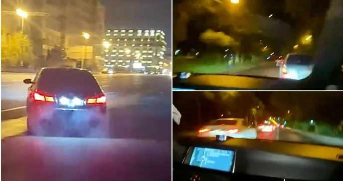 Bakıda “BMW” ilə riskli manevrlər edən sürücü görün necə “şou” göstərdi VİDEO
