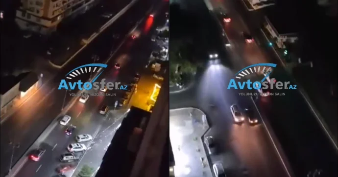 İcra hakimiyyəti Gəncə prospektində elektrik enerjisinə qənaət edir VİDEO
