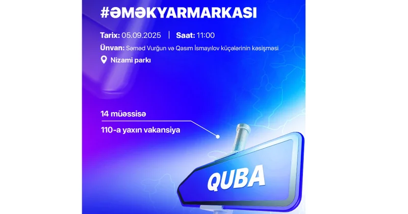 Qubada əmək yarmarkası keçiriləcək