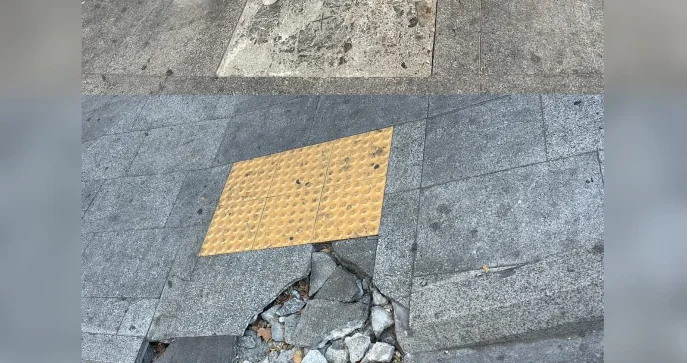 Bakının mərkəzindəki yararsız panduslar əhali üçün təhlükəlidir FOTO