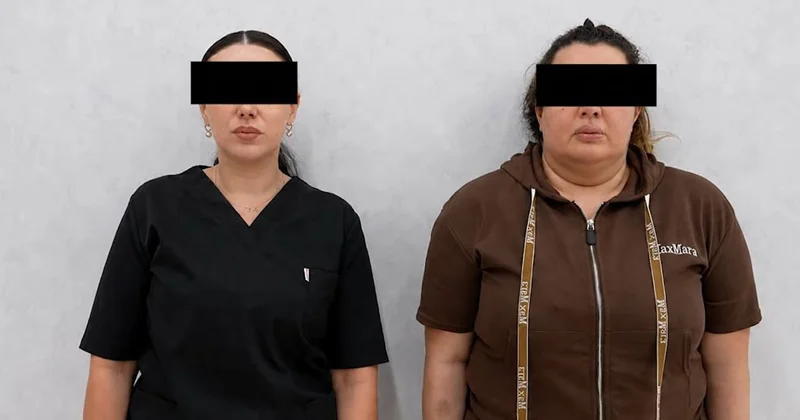 Dövlət Agentliyinin adından istifadə edən qadınlar yaxalandı VİDEO