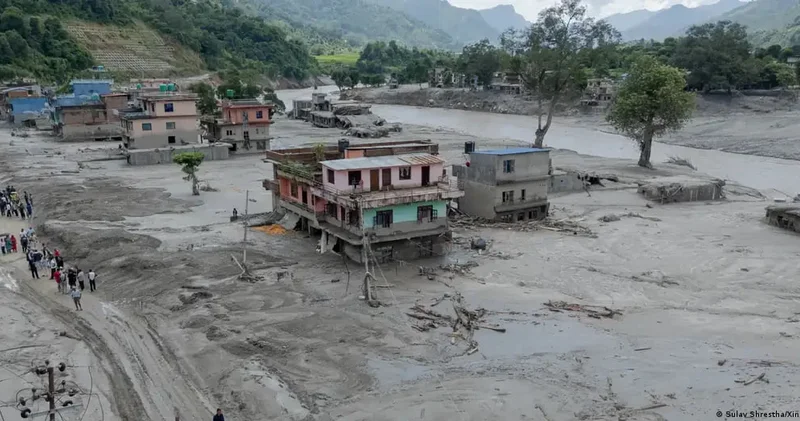 Nepalda daşqınların dağıtdığı ərazini tərk etməyən sadiq it hər kəsi kövrəltdi FOTO